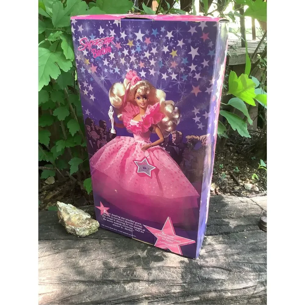 1993 SuperStar Barbie 10592 Wal-Mart Vintage NIB New Movie Poster Trophy Toy